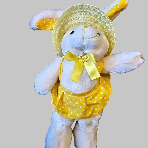 unbrand Other - Adorable Yellow Polka Dot Bunny Plush Toy